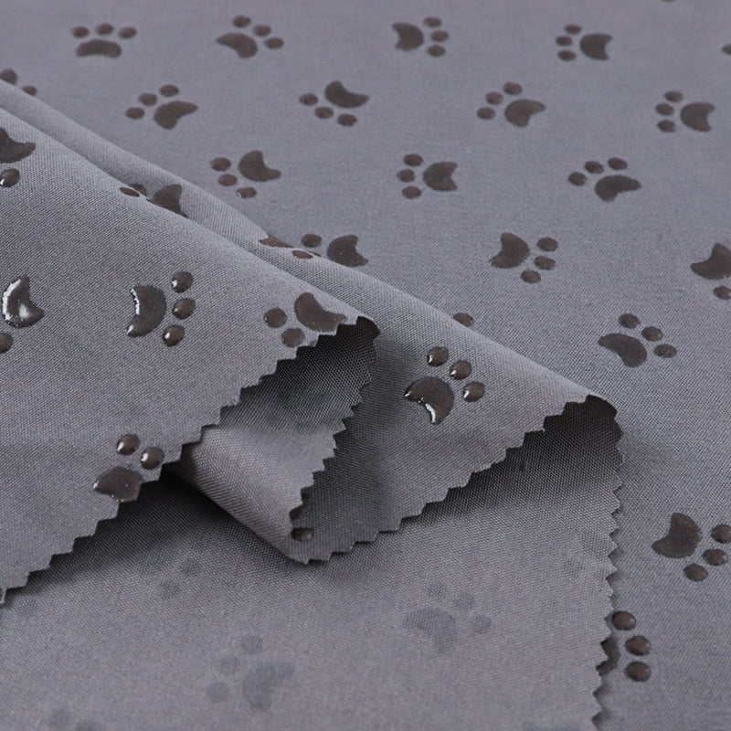 Tela con revestimiento antideslizante y estampado de patas de pongee de poliéster similar a la silicona